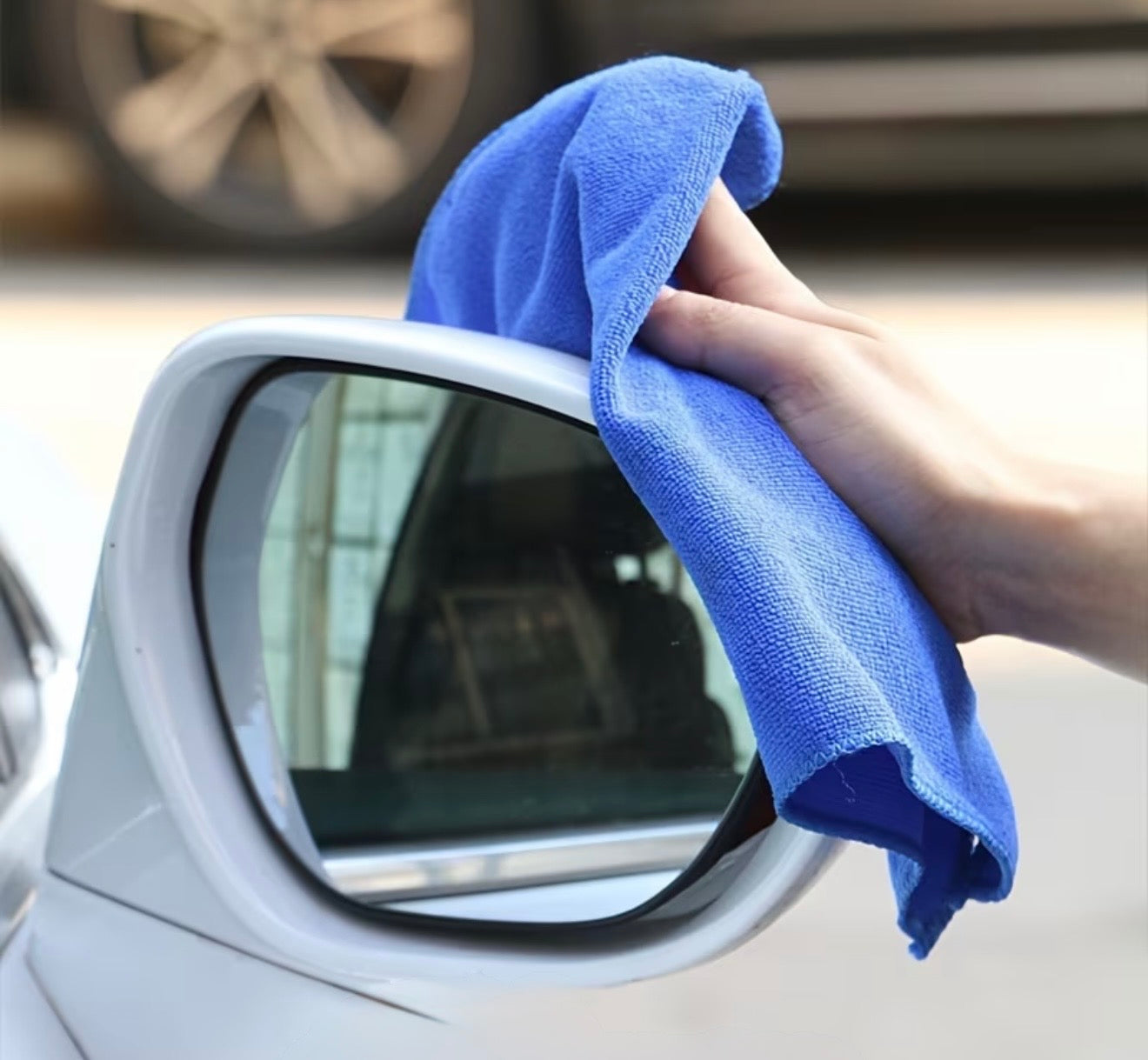 Mikrofasertücher – Weich  hochsaugfähig, für Autowäsche, Trocknen  Autopflege (blau)